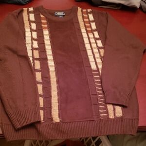 Classic Brown and Tan Crewneck Sweater